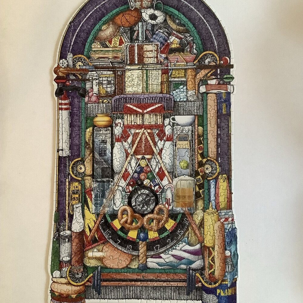 Jumpin’ Jukebox by Great American Puzzles, Shaped Pieces, Cork Back, Ex. Cond